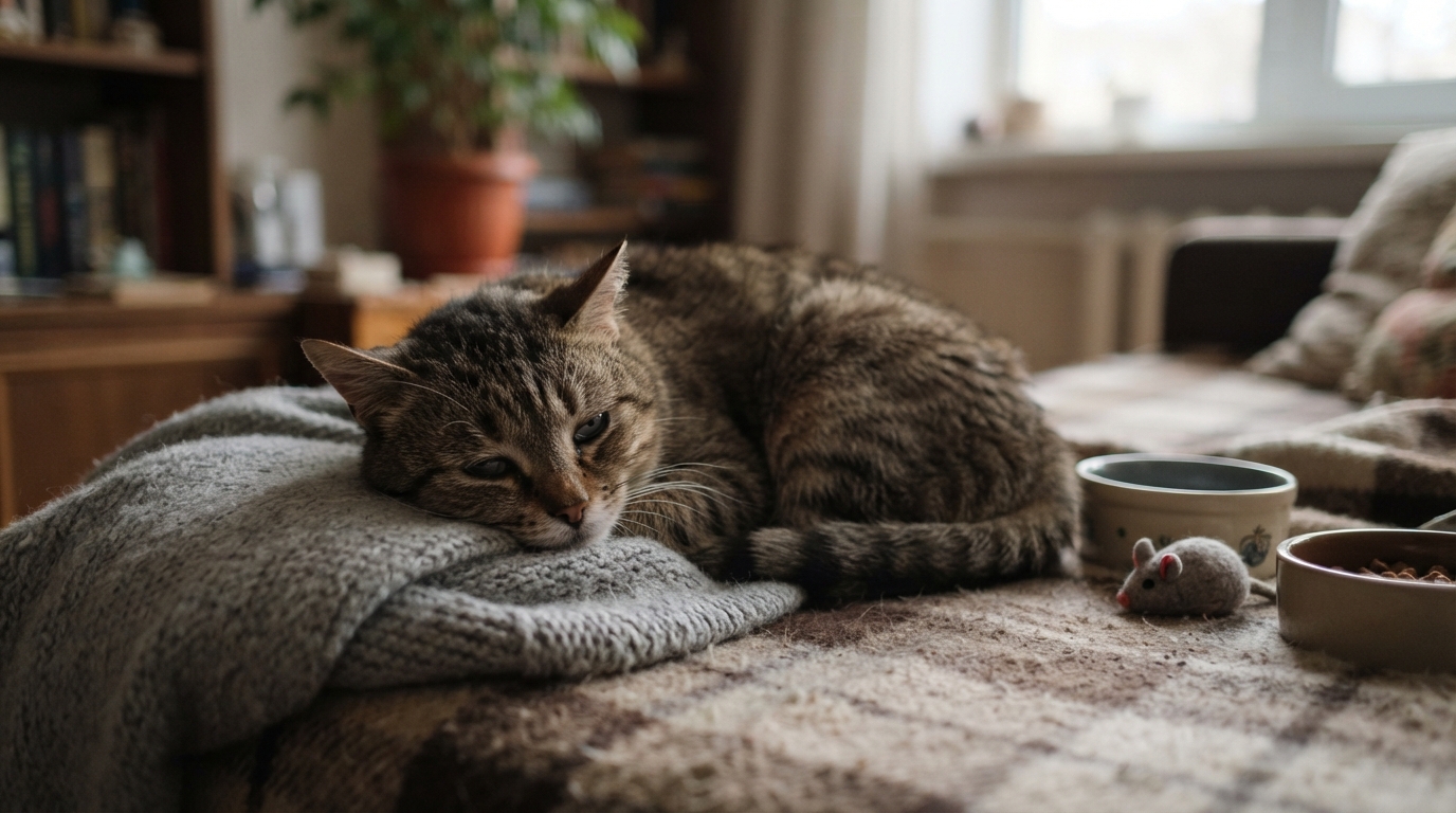 В Барнауле кот упал с восьмого этажа