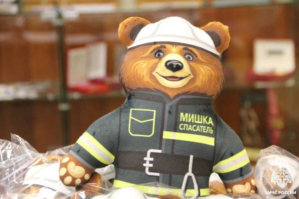 В Новосибирской области детям на пожарах будут помогать «мишки-спасатели»