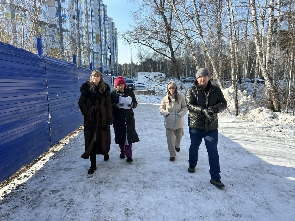 В Красноярске на месте обсудили варианты проездов из ЖК «Плодово-Ягодный»  