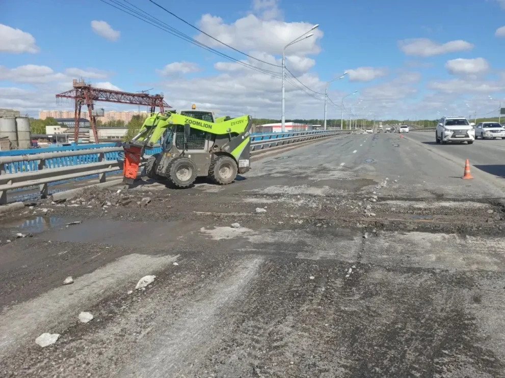 В Красноярске приступили к ремонту путепровода на ул. Авиаторов