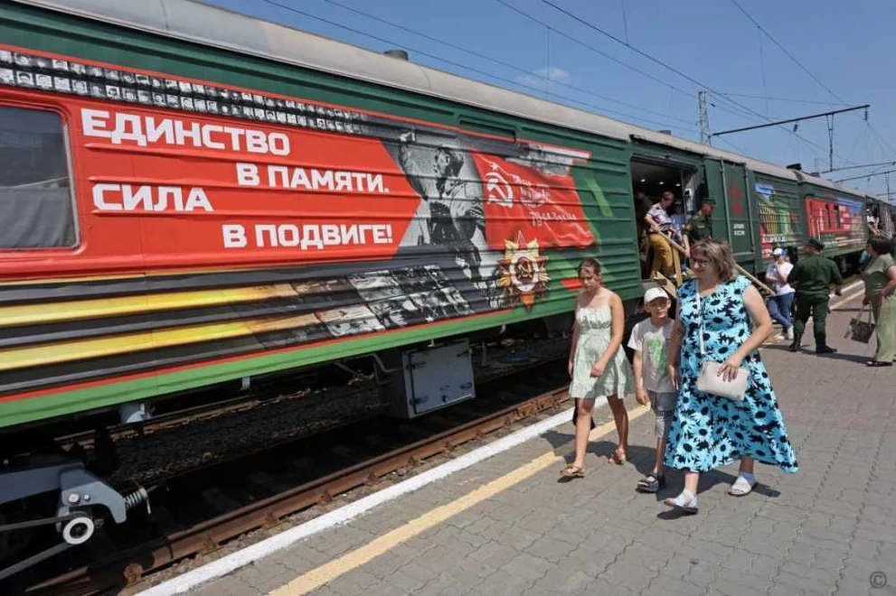 В Алтайском крае встретили поезд «Единство в памяти. Сила в подвиге!»