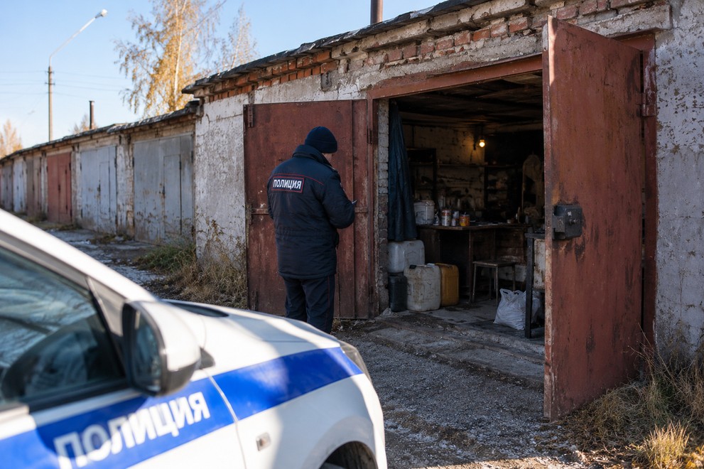 В Хакасии полицейские обнаружили наркопритон в гараже
